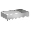 Bordure de Pelouse 100 x 60 x 20 cm Acier Argenté 639885639885