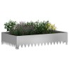 Bordure de Pelouse 100 x 60 x 20 cm Acier Argenté 639885639885