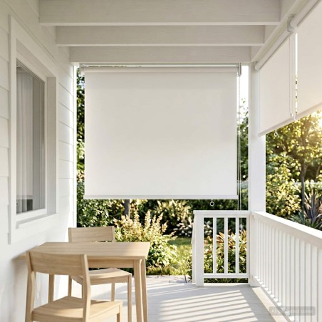 Store roulant extérieur protection UV Blanc 65 x 140 cm (L x H) 639888639888