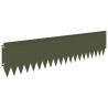 Bordure de Pelouse 20 pcs 103 x 25 cm Acier Vert olive 639890639890