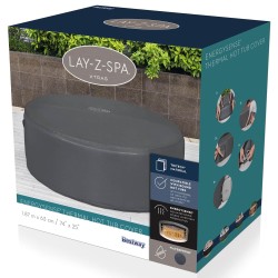 Bestway Housse Gris Ø180 x 66 cm PVC et POM 639895639895
