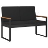 Ensemble de meubles d'extérieur 4 pcs Noir polyrotin 639897639897