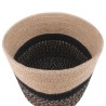 Ensemble de Pots à Plantes 2 pcs Naturel et noir Ø 21 x 21 cm 639900639900
