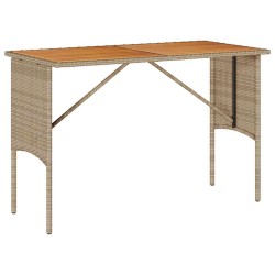 Ensemble de salle à manger de jardin 3 pcs avec coussins beige résine tressée 639903639903
