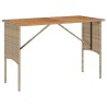 Ensemble de salle à manger de jardin 3 pcs avec coussins beige résine tressée 639903639903