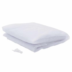 Ciel de lit anti-moustiques 3 pcs 156 mesh Blanc ⌀56 x 220 cm 639909639909
