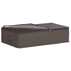 Boîte de rangement avec fenêtre transparente 2 pcs Gris 639910639910
