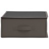 Boîte de rangement avec fenêtre transparente 2 pcs Gris 639910639910