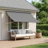 Auvent Gris clair 400 x 150 cm 639914639914