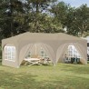 Tente de fête pop-up 575 x 288 x 245 cm Crème Tissu Oxford 639923639923