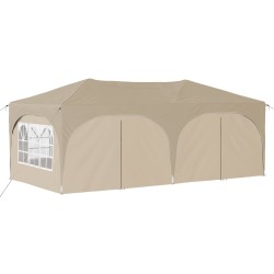 Tente de fête pop-up 575 x 288 x 245 cm Crème Tissu Oxford 639923639923