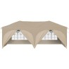 Tente de fête pop-up 575 x 288 x 245 cm Crème Tissu Oxford 639923639923