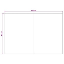 Toile de rechange pour auvent Orange et marron 350 x 250 cm 639930639930