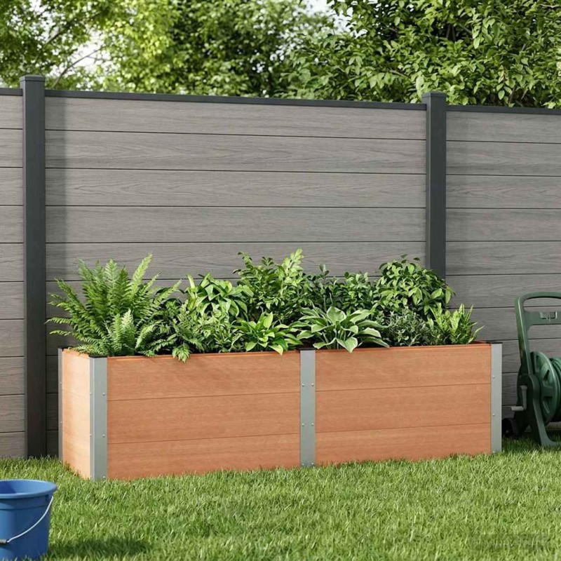 Jardinière surélevée Marron 200 x 50 x 54 cm 639936639936