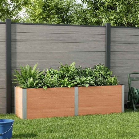 Jardinière surélevée Marron 200 x 50 x 54 cm 639936639936