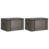 Boîte de rangement avec fenêtre latérale transparente 2 pcs 639937639937