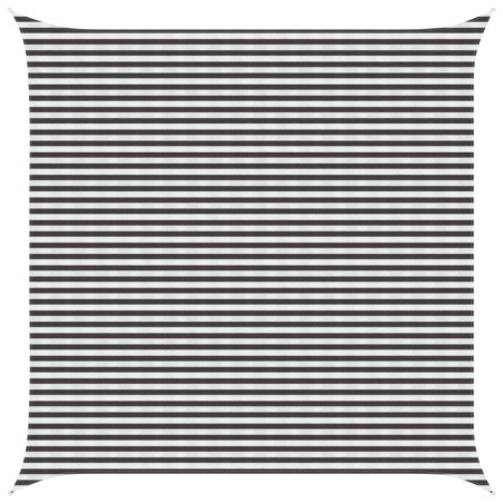 Voile d'ombre Anthracite et blanc 5 x 5 m HDPE 639944639944