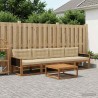 Ensemble de canapés d'extérieur 5 pcs Naturel et Beige 639954639954