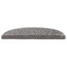 Tapis d'escalier auto-adhésifs 15 pcs Gris 80 x 24,5 x 3,5 cm 639955639955