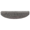 Tapis d'escalier auto-adhésifs 15 pcs Gris 80 x 24,5 x 3,5 cm 639955639955