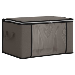 Boîte de rangement avec fenêtre latérale transparente Gris 639956639956