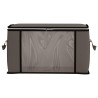 Boîte de rangement avec fenêtre latérale transparente Gris 639956639956