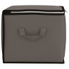 Boîte de rangement avec fenêtre latérale transparente Gris 639956639956