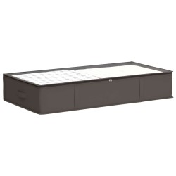 Boîte de rangement avec fenêtre transparente 6 pcs Gris 639965639965