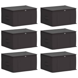 Boîte de rangement avec fenêtre transparente 6 pcs Anthracite 639966639966