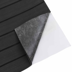 Tapis de bateau Rayé Gris foncé et noir 240 x 90 cm EVA 639968639968