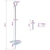 Ancre de terre 4 pcs Argenté Ø10 x 40 cm Métal galvanisé 639976639976
