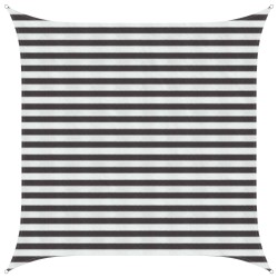 Voile d'ombre Anthracite et blanc 2,5 x 2,5 m HDPE 639977639977