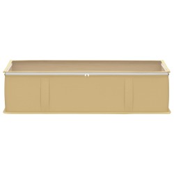 Boîte de rangement avec fenêtre transparente 6 pcs Crème 639985639985