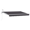 Auvent rétractable électrique Anthracite et blanc 3 x 2,5 m 639993639993
