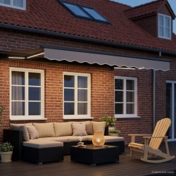 Auvent rétractable électrique 3 x 2,5 m 639994639994