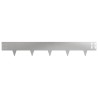 Bordure de Pelouse 10 pcs 100 x 15 cm Acier Argenté 639996639996
