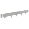 Bordure de Pelouse 10 pcs 100 x 15 cm Acier Argenté 639996639996