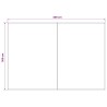 Toile de rechange pour auvent Marron 400 × 300 cm Polyester 639999639999