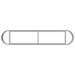 Jardin surélevé Acier galvanisé 200 x 40 x 40 cm 640003640003