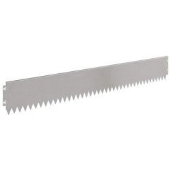 Bordure de Pelouse 10 pcs 103 x 15 cm Acier Argenté 640008640008
