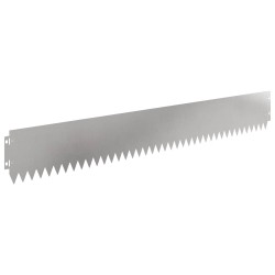Bordure de Pelouse 10 pcs 103 x 15 cm Acier Argenté 640011640011