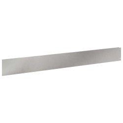 Bordure de Pelouse 10 pcs 100 x 12 cm Acier Argenté 640013640013