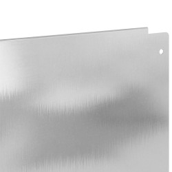 Bordure de Pelouse 10 pcs 100 x 12 cm Acier Argenté 640013640013