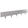 Bordure de Pelouse 10 pcs 100 x 20 cm Acier Argenté 640014640014