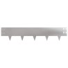 Bordure de Pelouse 10 pcs 100 x 20 cm Acier Argenté 640014640014
