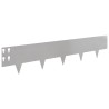 Bordure de Pelouse 10 pcs 100 x 20 cm Acier Argenté 640014640014