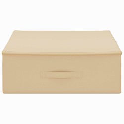 Boîte de rangement 24 pcs Crème 100 x 50 x 18 cm Tissu intissé 640018640018