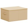 Boîte de rangement 24 pcs Crème 43 x 34 x 23 cm Tissu intissé 640034640034