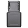 Boîte de rangement de jardin 54x53x57 cm 130 L Gris foncé noir 640044640044