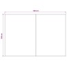 Toile de rechange pour auvent Marron 500 × 300 cm Polyester 640066640066